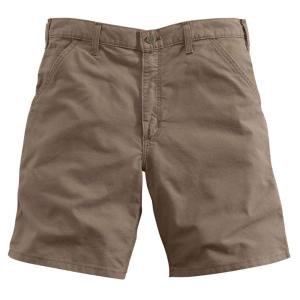 Carhartt Men's Regular 28 Light Brown Cotton Shorts-B147-LBR - The Home Depot