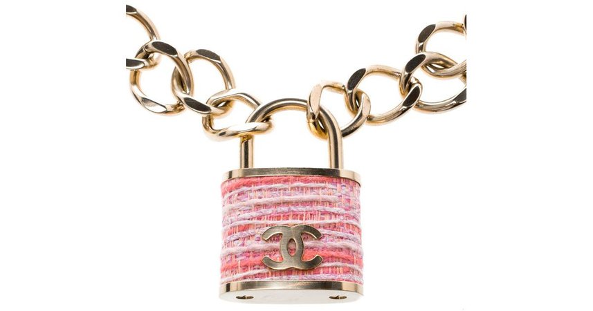 Chanel padlock necklace
