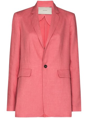 Shop Asceno Azores single-breasted blazer with Express Delivery - FARFETCH