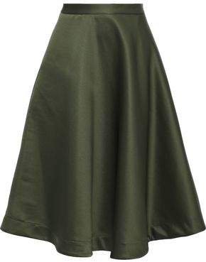Flared Satin Skirt