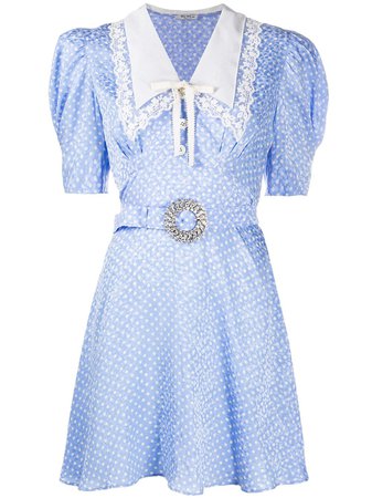 Miu Miu polka-dot crystal-embellished Dress - Farfetch