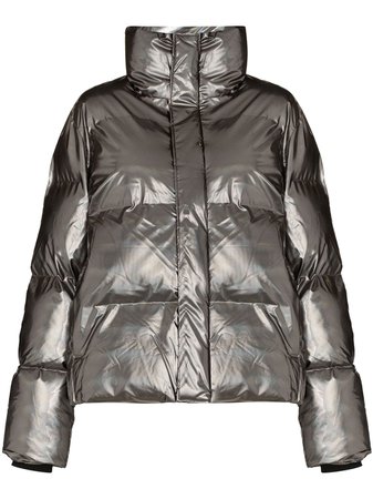 Rains Iridescent Quilted Puffer Jacket - Farfetch