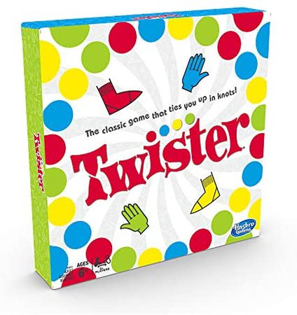 Amazon.com: Twister Game, Party Game, Classic Board Game for 2 or More Players, Indoor and Outdoor Game for Kids 6 and Up, Packaging may vary: Toys & Games