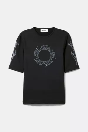 Trinity Printed T-Shirt - Cyber sun - Weekday WW