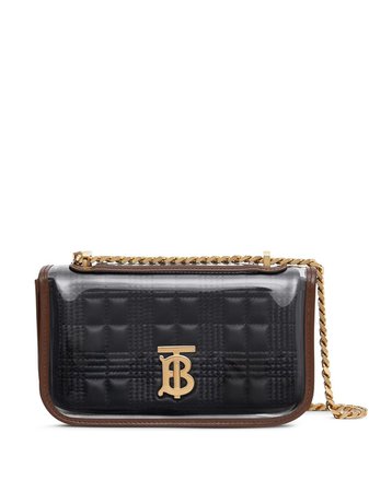 Burberry Transparent Cover Quilted Lola Mini Bag - Farfetch