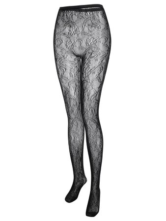 [34% OFF] Plus Size High Rise Sheer Lingerie Pantyhose | Rosegal