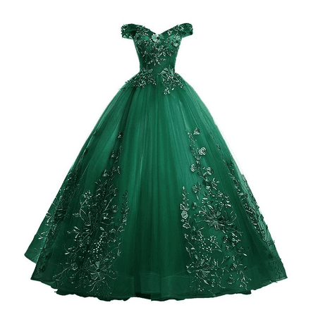 Emerald ballgown