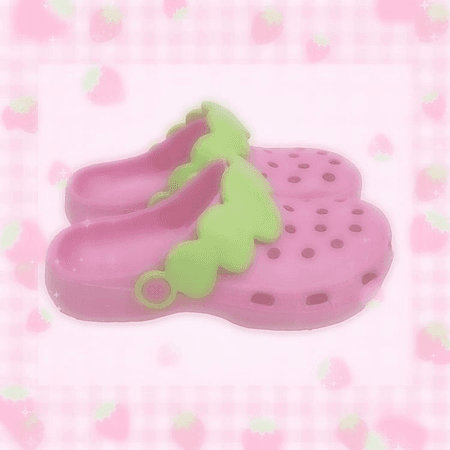 •^*Strawberry Crocs*^•