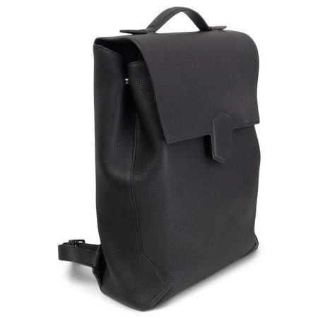 HERMES black Maurice leather FLASH Backpack Bag For Sale at 1stDibs