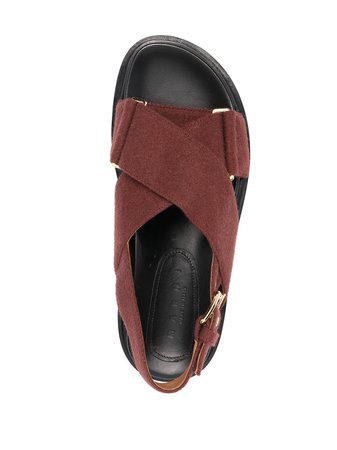 Marni Fussbett Wool Sandals - Farfetch