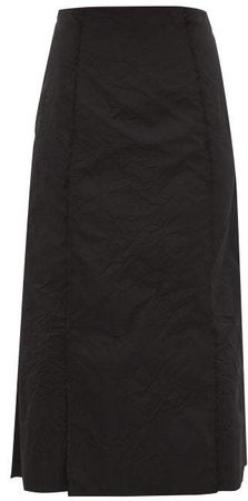 Pietraluna Crinkle Effect Technical Skirt - Womens - Black