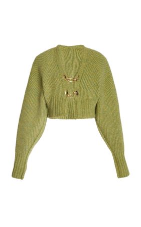 Casella Cropped Ribbed-Knit Cardigan By Cult Gaia | Moda Operandi