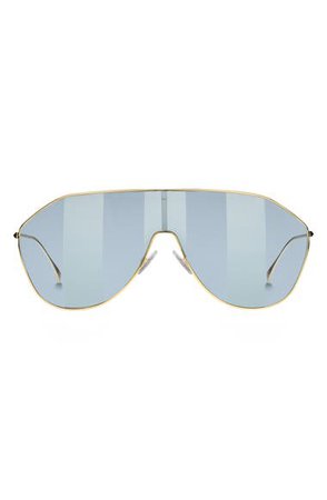 Fendi 146mm Stripe Lens Shield Sunglasses | Nordstrom