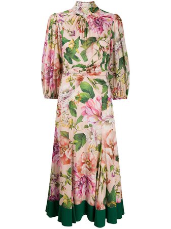 Dolce & Gabbana Floral Midi Dress - Farfetch