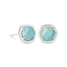 light blue stud earrings - Google Search