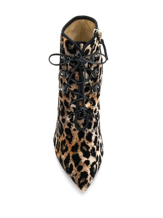 Francesco Russo leopard print boots - FARFETCH