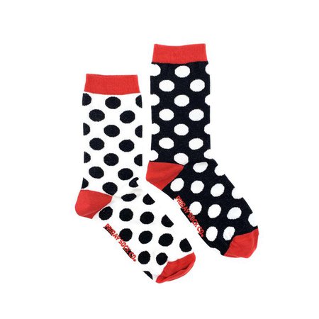 Womens Socks Mismatched socks Crazy Socks Polka dots | Etsy