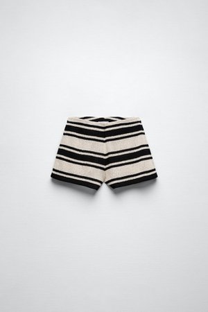 Zara stripe knit shorts