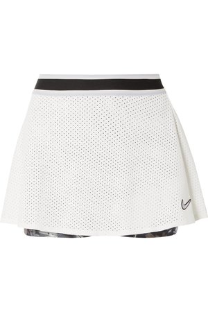 Nike | Court Essentials mesh and floral-print Dri-FIT tennis skirt | NET-A-PORTER.COM