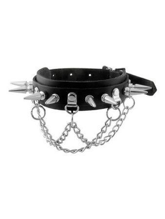 Rivithead Chain and Spikes Gothic Choker