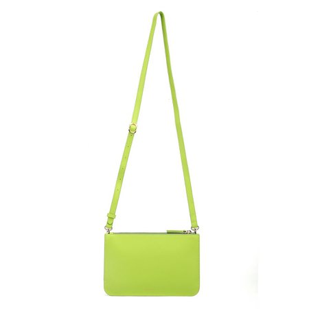 Vegan Leather Crossbody Bag in Lime Green | MAC&LOU | macandlou.com – MAC&LOU | Personalized and Customized Items