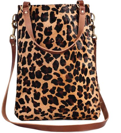 N'Damus London - Leopard Print Leather Tote Bag