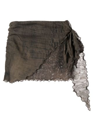 Blumarine Ruffled Wrap Skirt - Farfetch