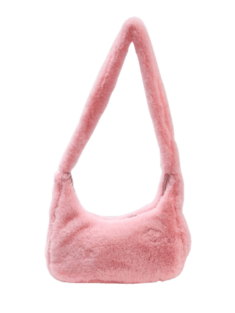 Pink fluffy bag