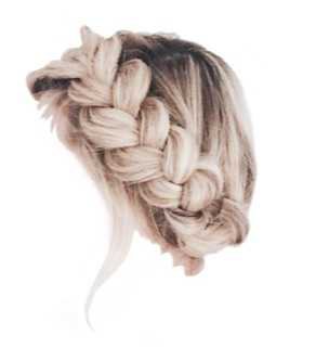 blonde braid crown