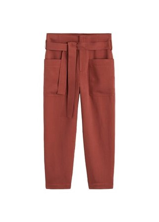 MANGO Soft pocketed trousers