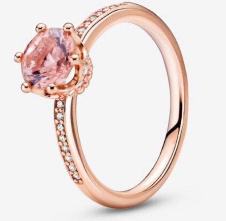 rose gold pink ring