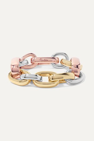 Gold Iconica 18-karat yellow and rose gold and rhodium-plated bracelet | Pomellato | NET-A-PORTER