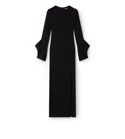 Tom Ford FLUTE SLEEVE GOWN | TomFord.com