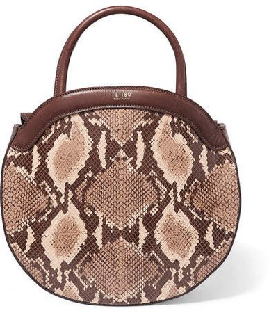 TL-180 - Le Panier Snake-effect Leather Tote