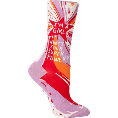 Girl Superpower Socks | Feminist Socks for Super Women - ModSock