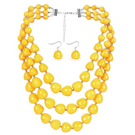Statement Necklaces Yellow: Amazon.com