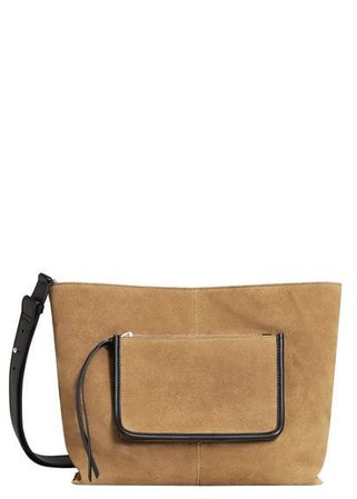 MANGO Leather pocket bag
