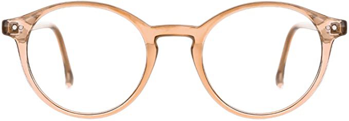 Amazon.com: TIJN Blue Light Blocking Glasses Men Women Vintage Thick Round Rim Frame Eyeglasses (Burlywood): Clothing