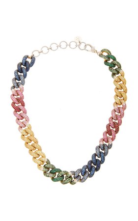 One of a Kind 18K Gold Jumbo Rainbow Link Necklace by Shay | Moda Operandi
