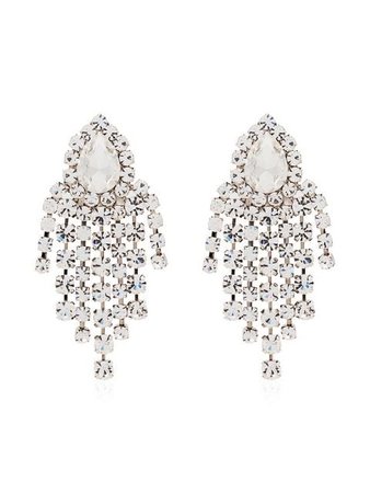 Alessandra Rich Crystal Drop Earrings - Farfetch