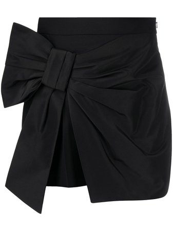 Shop Alexander McQueen high-waisted bow skirt with Express Delivery - FARFETCH