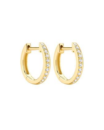 Kiki Classics 18k Yellow Gold Diamond Hoop earring