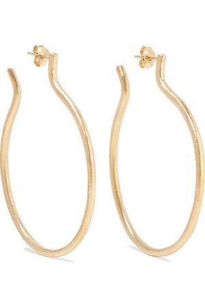 1064 Studio | The Hoop gold-plated earrings | NET-A-PORTER.COM