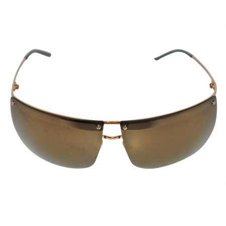 Gucci Mirrored with Gold Hardware Sunglasses For Sale at 1stdibs