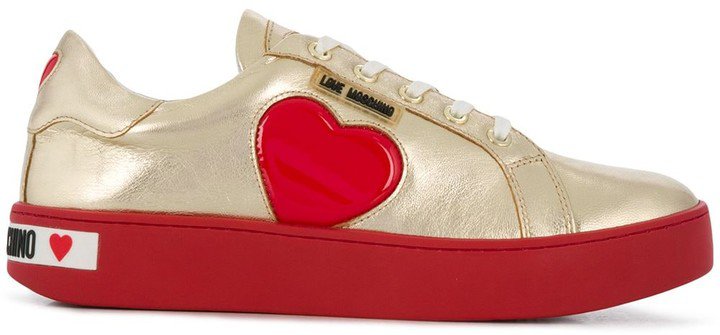 Heart Patch Low-Top Sneakers