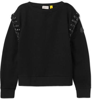 Moncler Genius - 6 Whipstitched Shell And Jersey Sweatshirt - Black