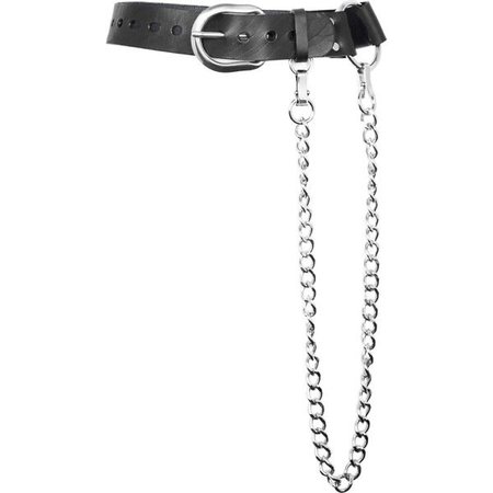 Zana Bayne Ludlow leather and chain belt