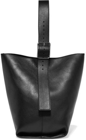 Hobo Leather Shoulder Bag - Black