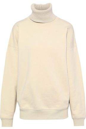 French Cotton-terry Turtleneck Sweatshirt