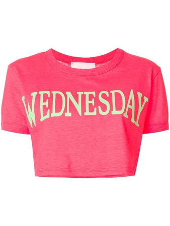 Alberta Ferretti Wednesday Cropped T-shirt - Farfetch